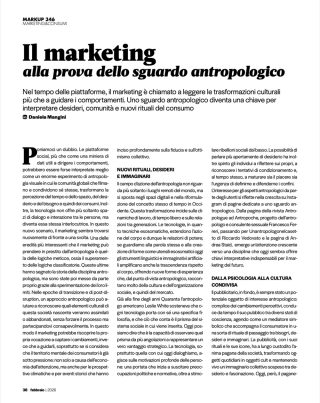 Markup mktg e antropologia